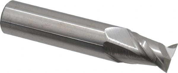 Square End Mill: 15/32'' Dia, 5/8'' LOC, 1/2'' Shank Dia, 2-1/2'' OAL, 2 Flutes, Solid Carbide MPN:12181686