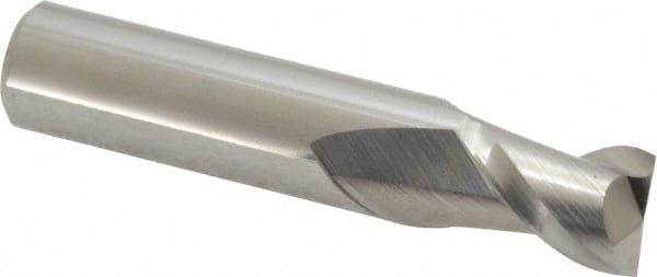 Square End Mill: 31/64'' Dia, 5/8'' LOC, 1/2'' Shank Dia, 2-1/2'' OAL, 2 Flutes, Solid Carbide MPN:12181692