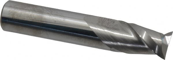 Square End Mill: 9/16'' Dia, 7/8'' LOC, 9/16'' Shank Dia, 3'' OAL, 2 Flutes, Solid Carbide MPN:12181698