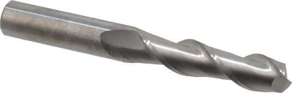 Square End Mill: 1/2'' Dia, 2'' LOC, 1/2'' Shank Dia, 4'' OAL, 2 Flutes, Solid Carbide MPN:12181731