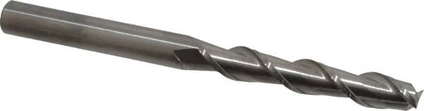 Square End Mill: 1/2'' Dia, 3'' LOC, 1/2'' Shank Dia, 6'' OAL, 2 Flutes, Solid Carbide MPN:12181761