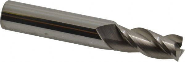 Square End Mill: 29/64'' Dia, 1'' LOC, 1/2'' Shank Dia, 3'' OAL, 3 Flutes, Solid Carbide MPN:12182052