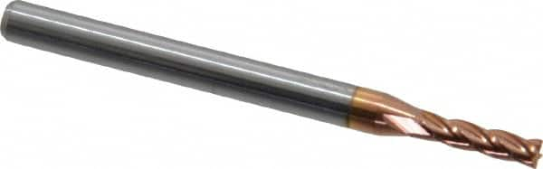 Square End Mill: 0.0787'' Dia, 0.315'' LOC, 4 Flutes, Solid Carbide MPN:12182338