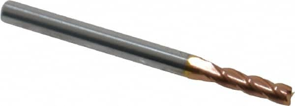 Square End Mill: 0.0984'' Dia, 0.374'' LOC, 4 Flutes, Solid Carbide MPN:12182344