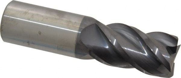 Square End Mill: 1'' Dia, 1-3/4'' LOC, 1'' Shank Dia, 4'' OAL, 4 Flutes, Solid Carbide MPN:12182364