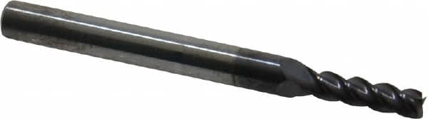 Square End Mill: 9/64'' Dia, 1/2'' LOC, 3/16'' Shank Dia, 2'' OAL, 4 Flutes, Solid Carbide MPN:12182399