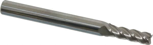 Square End Mill: 13/64'' Dia, 5/8'' LOC, 1/4'' Shank Dia, 2-1/2'' OAL, 4 Flutes, Solid Carbide MPN:12182439