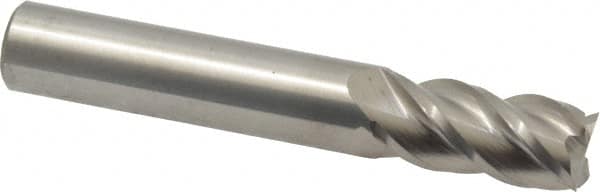 Square End Mill: 0.4724'' Dia, 0.9843'' LOC, 4 Flutes, Solid Carbide MPN:12182580