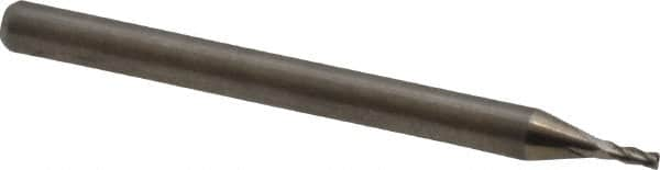 Square End Mill: 0.0394'' Dia, 0.0787'' LOC, 4 Flutes, Solid Carbide MPN:12182694