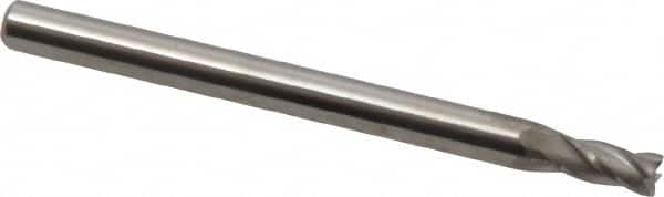 Square End Mill: 0.0984'' Dia, 0.1969'' LOC, 4 Flutes, Solid Carbide MPN:12182712