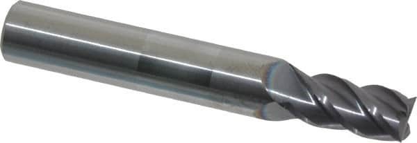 Square End Mill: 17/64'' Dia, 1/2'' LOC, 5/16'' Shank Dia, 2'' OAL, 4 Flutes, Solid Carbide MPN:12182819