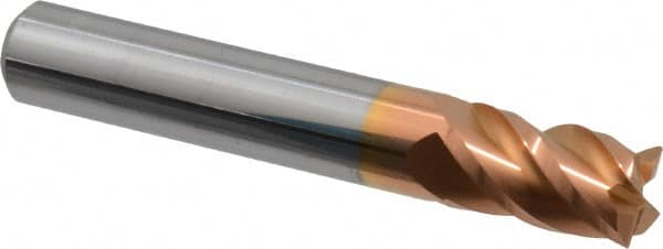 Square End Mill: 5/16'' Dia, 1/2'' LOC, 5/16'' Shank Dia, 2'' OAL, 4 Flutes, Solid Carbide MPN:12182838