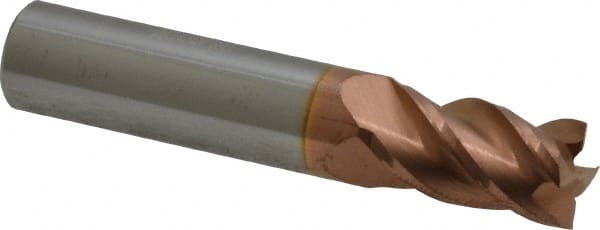 Square End Mill: 23/64'' Dia, 5/8'' LOC, 3/8'' Shank Dia, 2'' OAL, 4 Flutes, Solid Carbide MPN:12182866