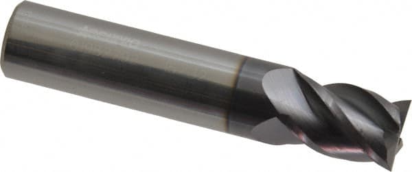 Square End Mill: 15/32'' Dia, 5/8'' LOC, 1/2'' Shank Dia, 2-1/2'' OAL, 4 Flutes, Solid Carbide MPN:12182921