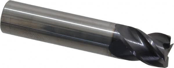 Square End Mill: 1/2'' Dia, 5/8'' LOC, 1/2'' Shank Dia, 2-1/2'' OAL, 4 Flutes, Solid Carbide MPN:12182946