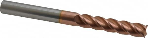 Square End Mill: 3/8'' Dia, 1-3/4'' LOC, 3/8'' Shank Dia, 4'' OAL, 4 Flutes, Solid Carbide MPN:12183285