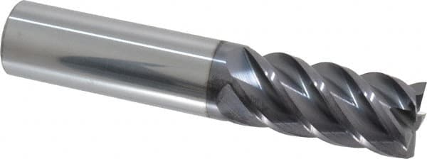 Square End Mill: 3/4'' Dia, 1-5/8'' LOC, 3/4'' Shank Dia, 4'' OAL, 5 Flutes, Solid Carbide MPN:12183804