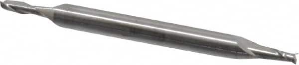 Square End Mill: 1/16'' Dia, 1/8'' LOC, 1/8'' Shank Dia, 1-1/2'' OAL, 2 Flutes, Solid Carbide MPN:12185059