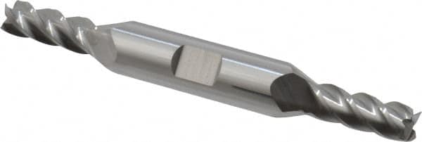 Square End Mill: 1/4'' Dia, 5/8'' LOC, 3/8'' Shank Dia, 3'' OAL, 4 Flutes, Solid Carbide MPN:12185125