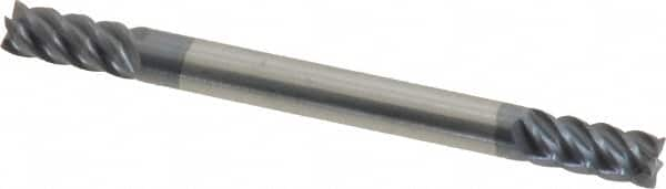 Square End Mill: 1/8'' Dia, 1/4'' LOC, 1/8'' Shank Dia, 1-1/2'' OAL, 5 Flutes, Solid Carbide MPN:12185255