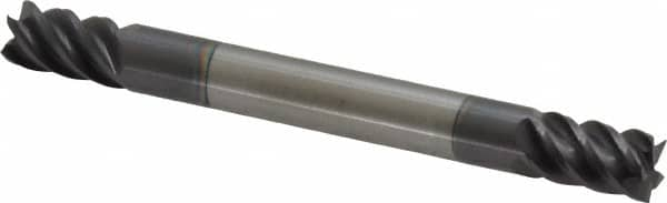 Square End Mill: 1/4'' Dia, 3/8'' LOC, 1/4'' Shank Dia, 2-1/2'' OAL, 5 Flutes, Solid Carbide MPN:12185259