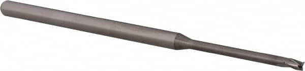 Square End Mill: 0.07'' Dia, 0.105'' LOC, 1/8'' Shank Dia, 2-1/2'' OAL, 3 Flutes, Solid Carbide MPN:14797250