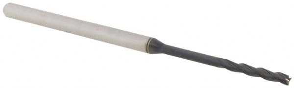 Square End Mill: 5/64'' Dia, 1/2'' LOC, 1/8'' Shank Dia, 2-1/2'' OAL, 3 Flutes, Solid Carbide MPN:14797267