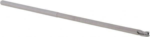 Square End Mill: 1/8'' Dia, 0.187'' LOC, 1/8'' Shank Dia, 4'' OAL, 3 Flutes, Solid Carbide MPN:14797307