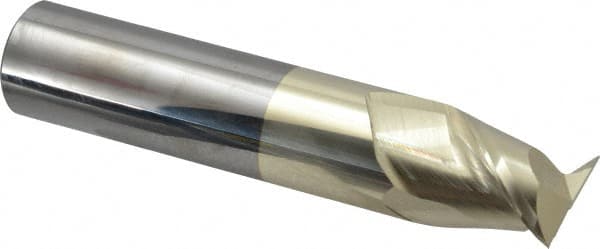 Square End Mill: 1'' Dia, 1-1/4'' LOC, 1'' Shank Dia, 5'' OAL, 2 Flutes, Solid Carbide MPN:25010020C5