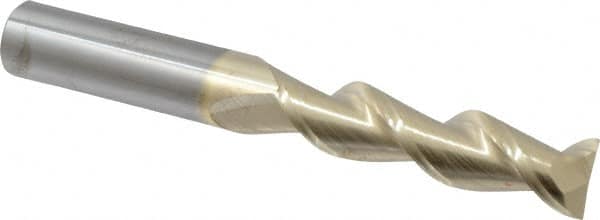 Square End Mill: 5/8'' Dia, 2-1/2'' LOC, 5/8'' Shank Dia, 5'' OAL, 2 Flutes, Solid Carbide MPN:25062540C5