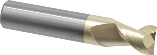 Square End Mill: 3/4'' Dia, 1'' LOC, 3/4'' Shank Dia, 4'' OAL, 2 Flutes, Solid Carbide MPN:25075016C5