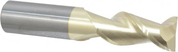 Square End Mill: 3/4'' Dia, 1-5/8'' LOC, 3/4'' Shank Dia, 4'' OAL, 2 Flutes, Solid Carbide MPN:25075026C5