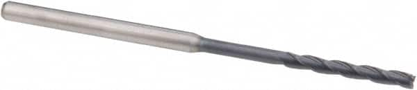 Square End Mill: 0.095'' Dia, 0.142'' LOC, 1/8'' Shank Dia, 2-1/2'' OAL, 3 Flutes, Solid Carbide MPN:6501382