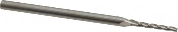 Tapered End Mill: 0.5 deg Angle per Side, 1/16