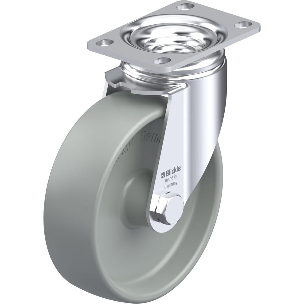 Top Plate Casters, Mount Type: Plate , Number of Wheels: 1.000 , Wheel Diameter (Inch): 8 , Wheel Material: Polyurethane , Wheel Width (Inch): 2  MPN:909464