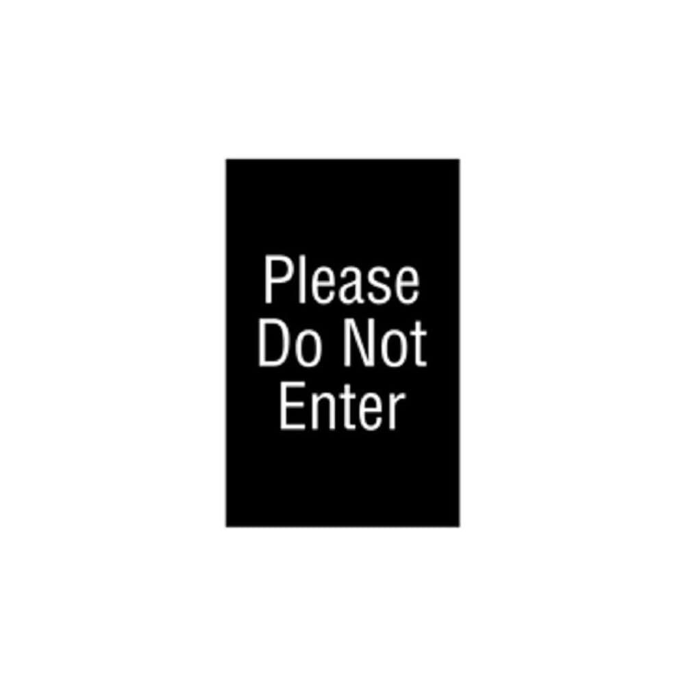 Safety Signs, Family: Safety Sign , Sign Type: Direction, Location , Sign Header: DO NOT ENTER , Legend: Do Not Enter , Message/Graphic: Message Only  MPN:SIGND711B_DNE