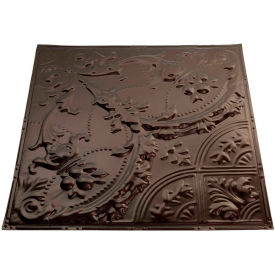 Great Lakes Tin Saginaw 2' X 2' Nail-Up Tin Ceiling Tile in Bronze Burst - T53-06 T53-06