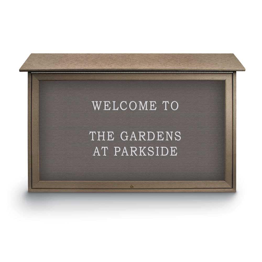 Enclosed Letter Board: 45