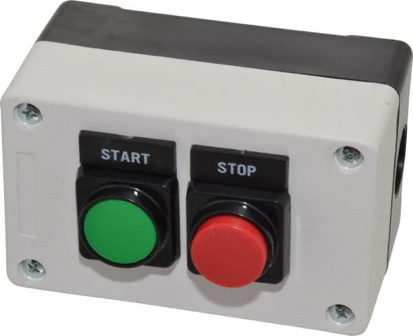 Push-Button Control Station: 1NO/1NC, Start & Stop MPN:PBS212