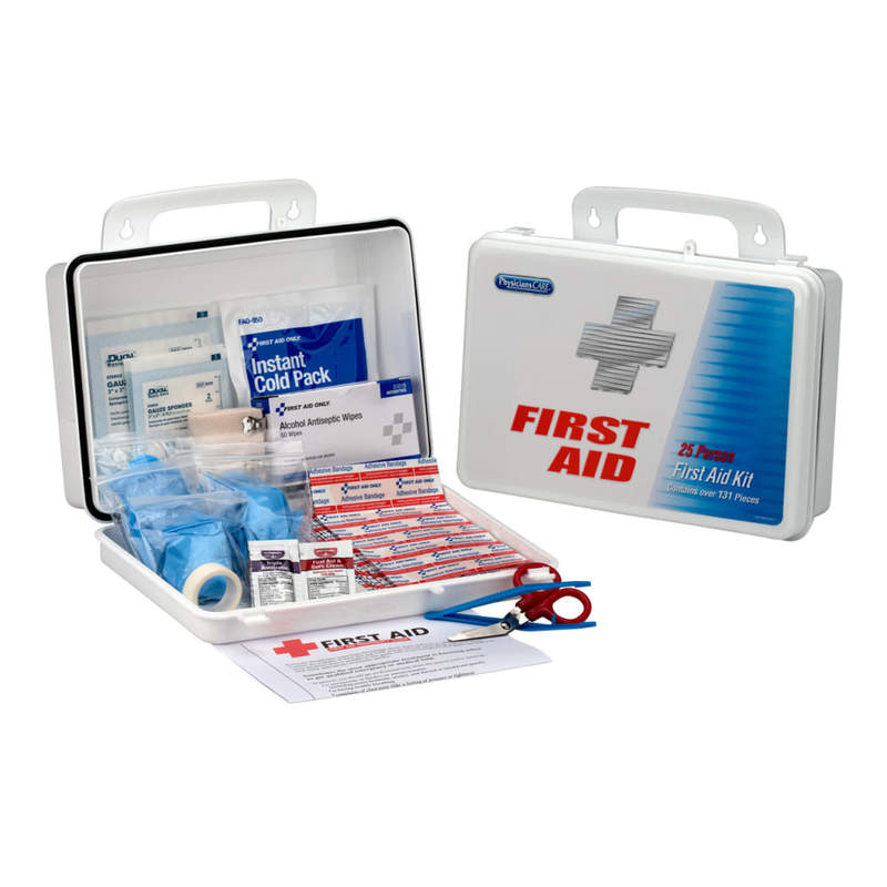 PhysiciansCare Office First Aid Kit, White, 131 Pieces (Min Order Qty 2) MPN:60002