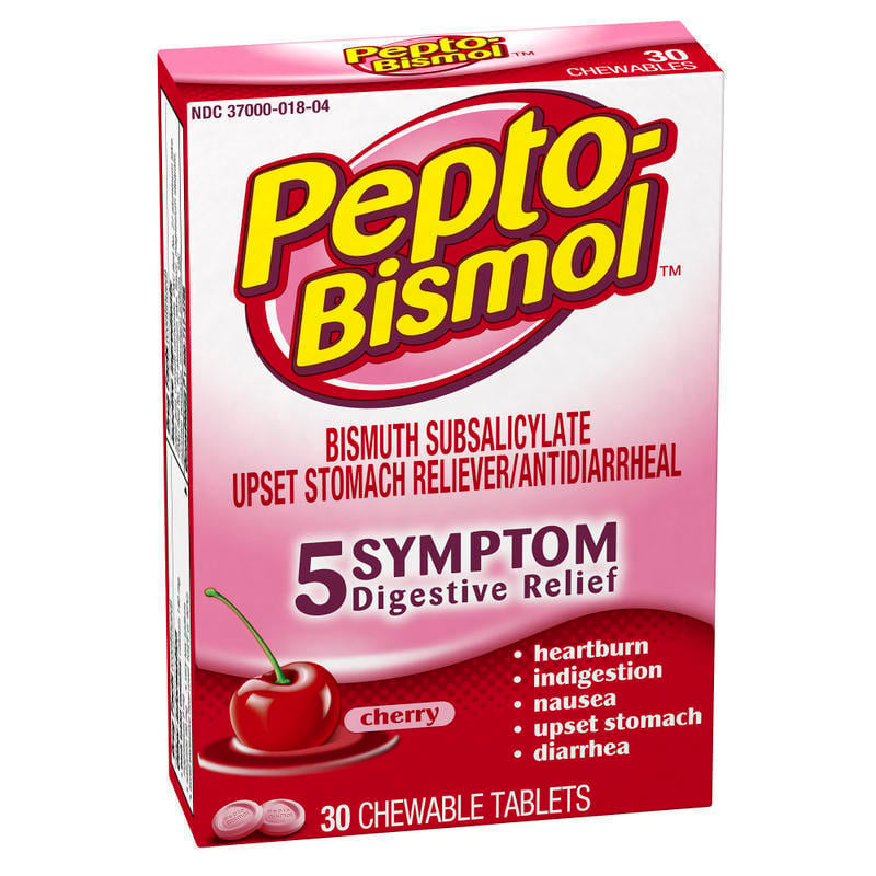 Pepto-Bismol Tablets, 1 Per Packet, Box Of 30 Packets (Min Order Qty 5) MPN:51025