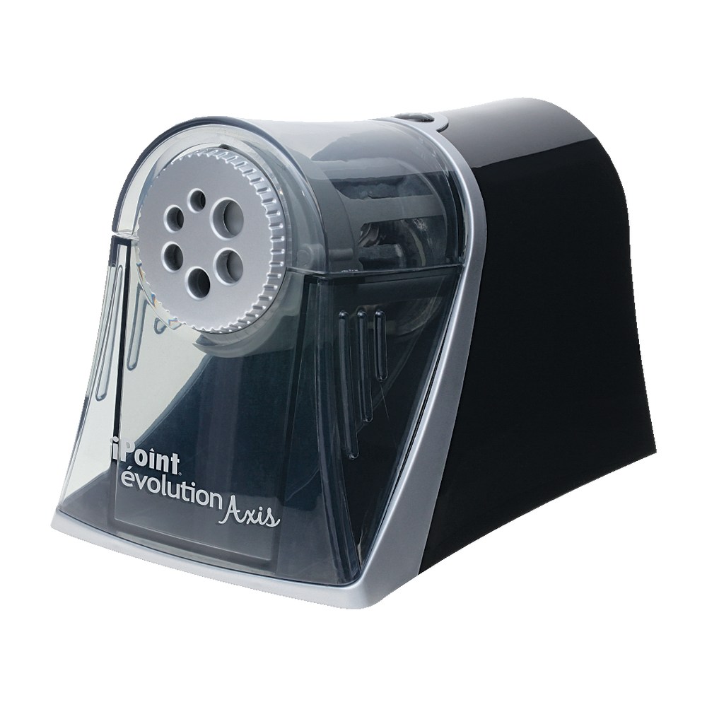 Acme United iPoint Evolution Axis 6-Hole Electric Pencil Sharpener, Silver MPN:15509