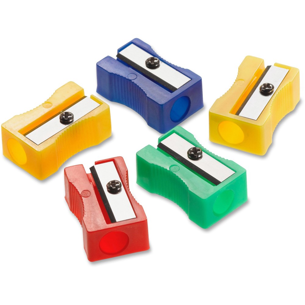 Acme United Plastic Manual Pencil Sharpener, Assorted Colors, Pack Of 24 (Min Order Qty 12) MPN:15993