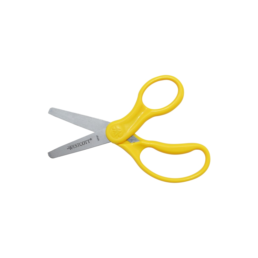 Westcott Hard Handle Kids Value Scissors, 5in, Blunt, Assorted Colors (Min Order Qty 12) MPN:13130