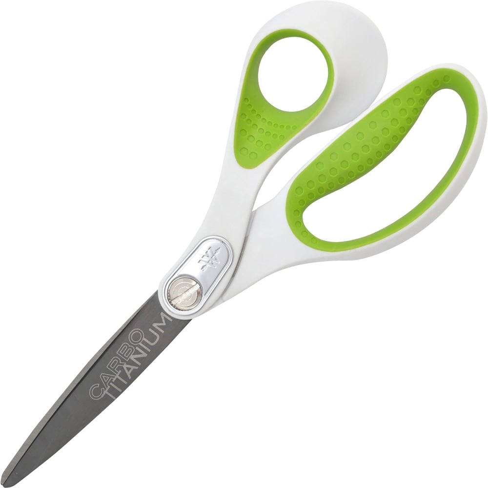 Westcott Straight Carbo Titanium Scissors, 8in L, Pointed Tip, Gray (Min Order Qty 2) MPN:16447