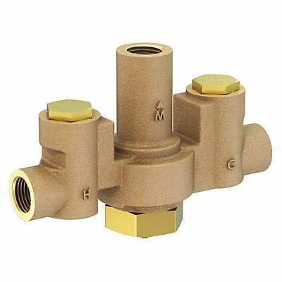 Mixing Valve Brass 12 gpm Flow 1/2 Inlet MPN:ST7069