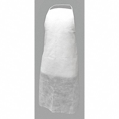 Disposable Apron White 36 in L PK100 MPN:A-DA-2500-W