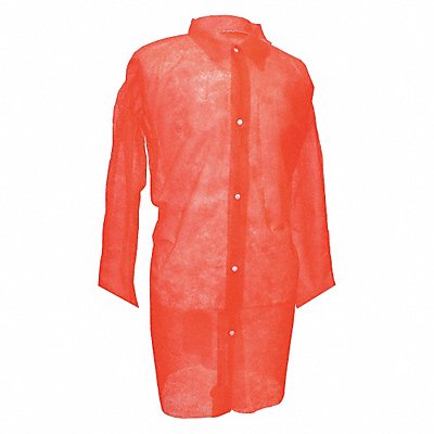 Disp. Lab Coat 3XL Poly Red PK30 MPN:A-RLC-3X