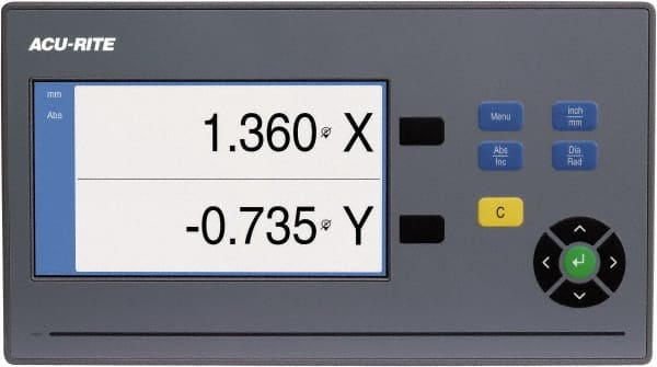 Milling DRO System: 2 Axes, Glass Scale, 32