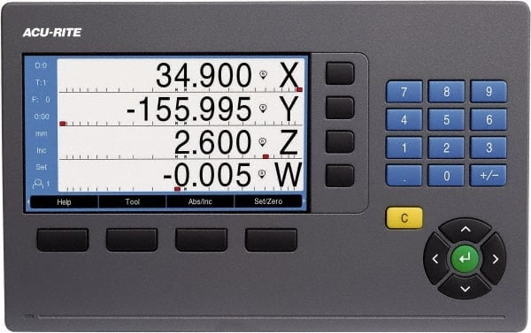 Lathe DRO System: 2 Axes, Glass Scale, 10